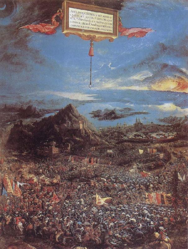 Albrecht Altdorfer The Battle at the Issus Sweden oil painting art